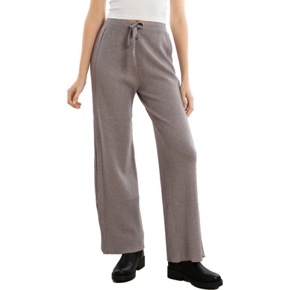 toocool pantaloni donna palazzo maglia laccio vita alta f2005