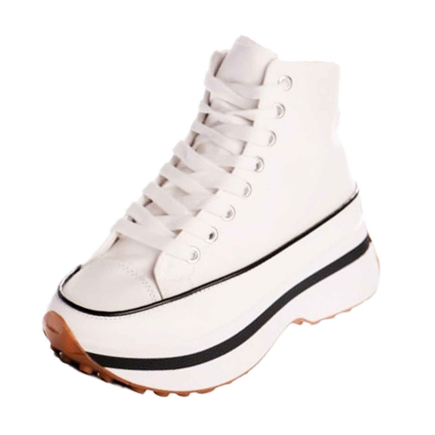 toocool scarpe sneakers donna lacci flatform tela chunky la831