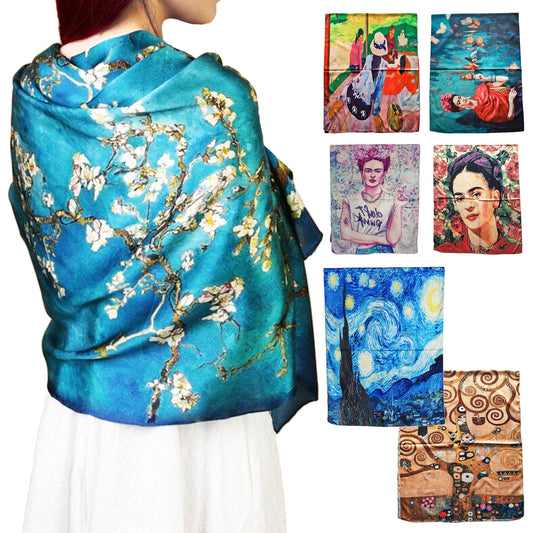 immagine-1-toocool-sciarpa-stola-unisex-klimt-van-gogh-frida-foulard-yh