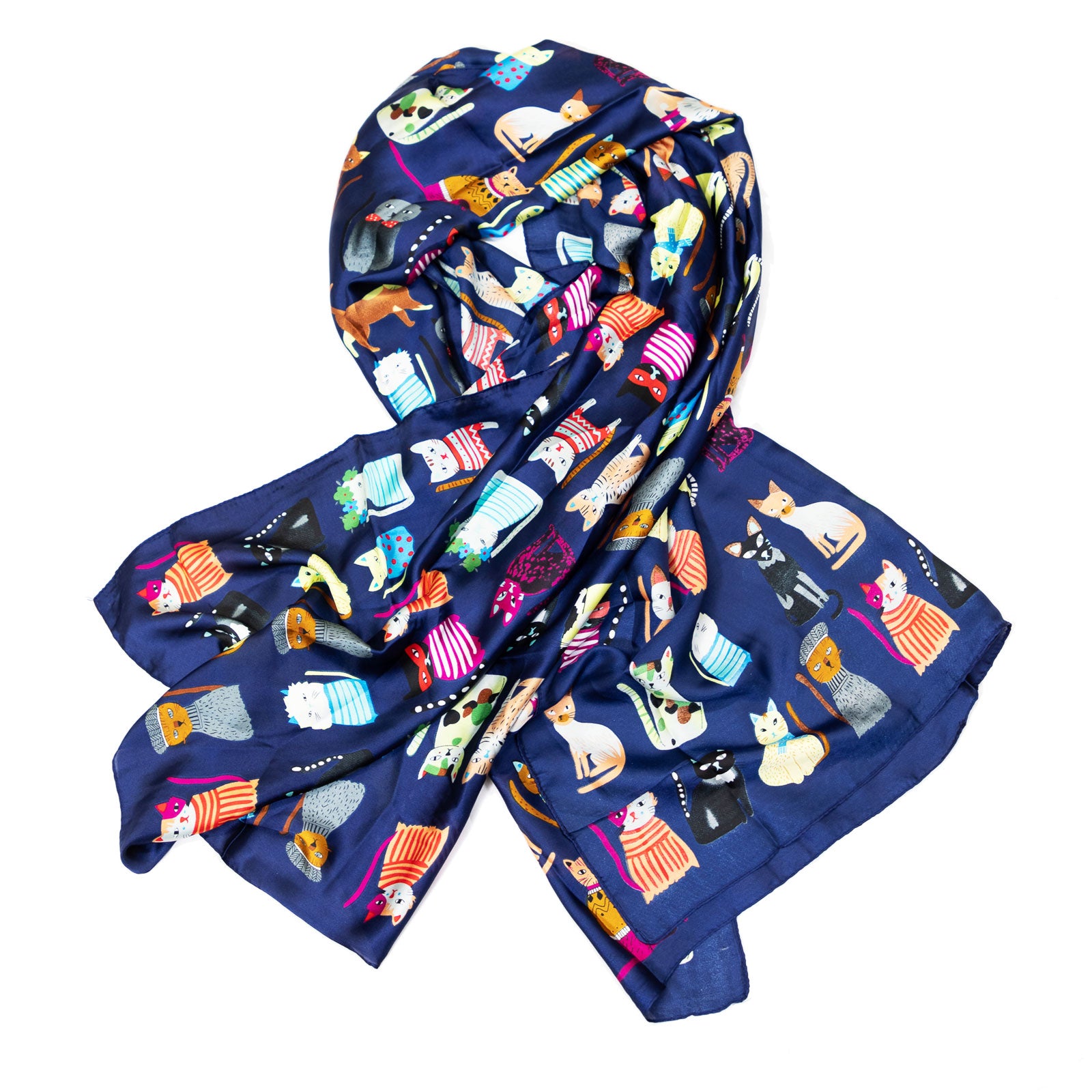 immagine-3-toocool-foulard-raso-unisex-sciarpa-leggera-elegante-gatti-hy-398xx