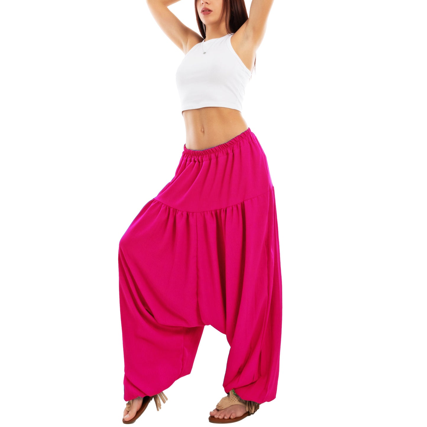 immagine-6-toocool-pantaloni-harem-sarouel-cavallo-basso-leggeri-yoga-vb-6151