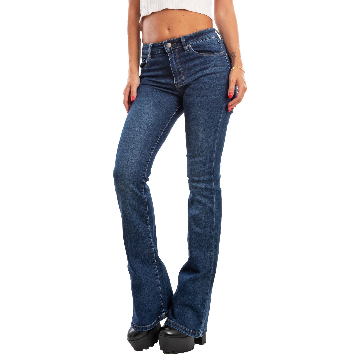 immagine-7-toocool-jeans-donna-vita-alta-push-up-zampa-fx1205