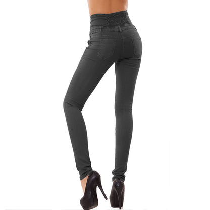immagine-9-toocool-jeans-vita-alta-donna-ragazza-stretti-m5342-s
