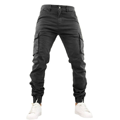 Pantaloni Uomo Cargo Militari Tasconi Laterali G6538