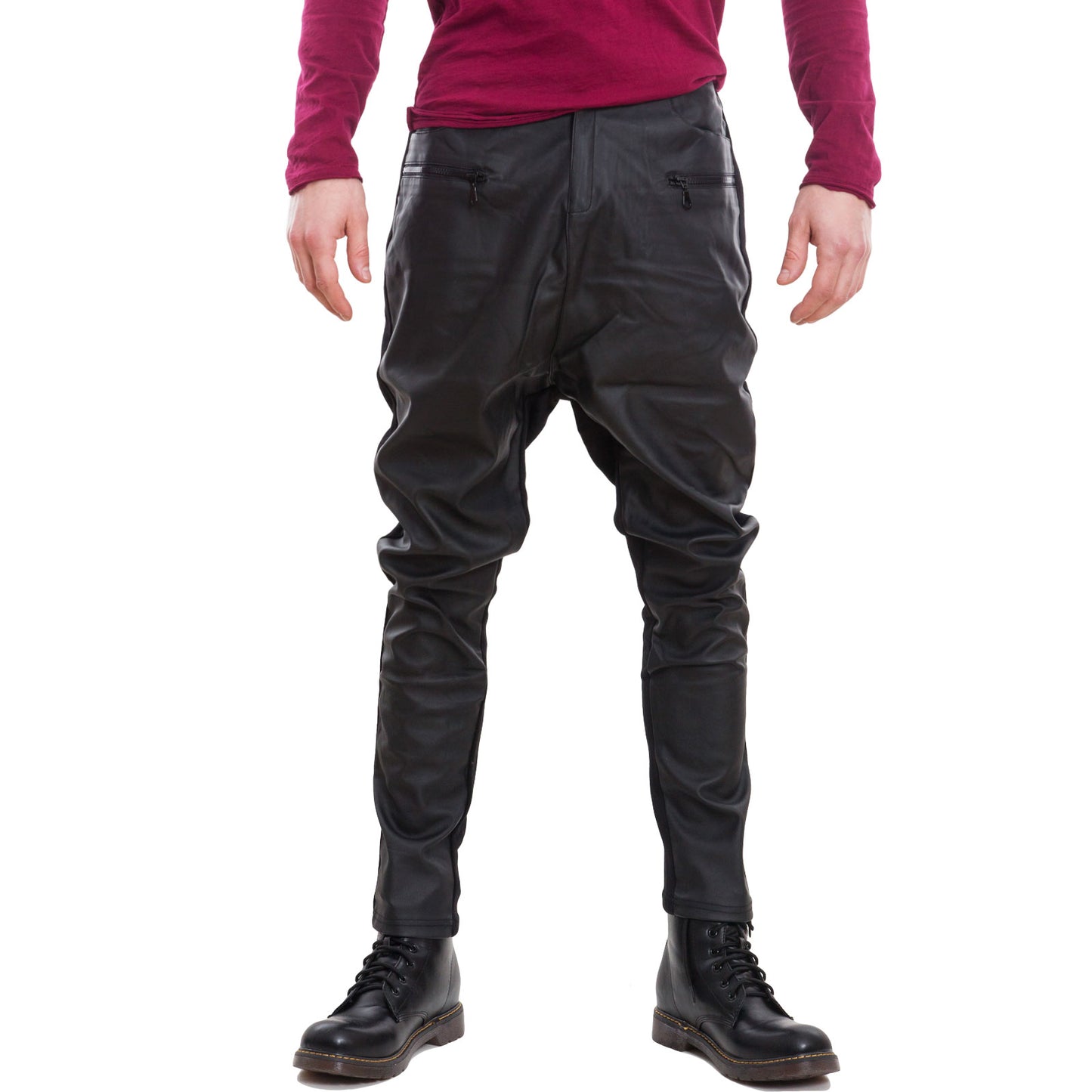 immagine-1-toocool-pantaloni-uomo-ecopelle-neri-pe3072-1