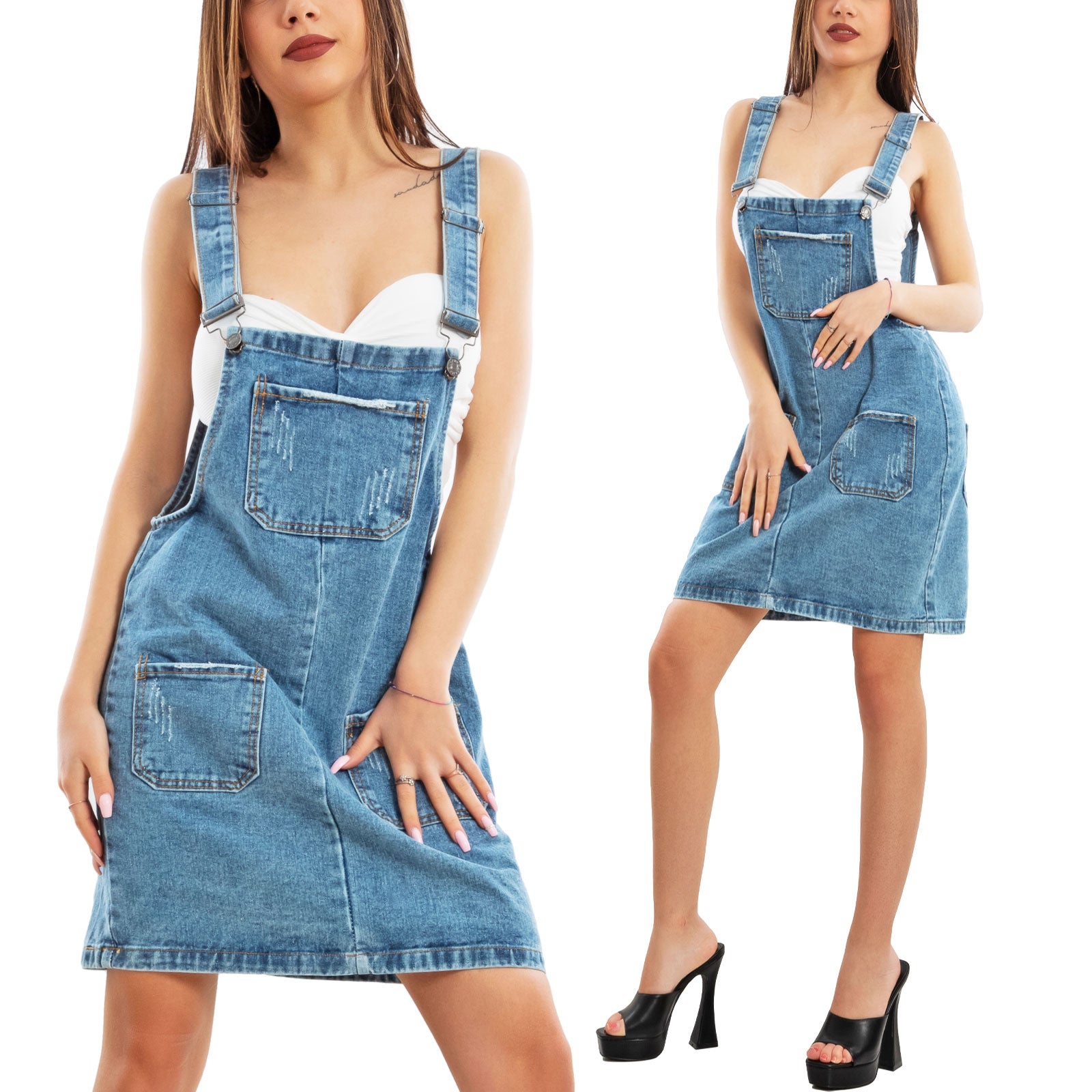 immagine-1-toocool-salopette-donna-mini-gonna-jeans-overall-denim-vi-6688