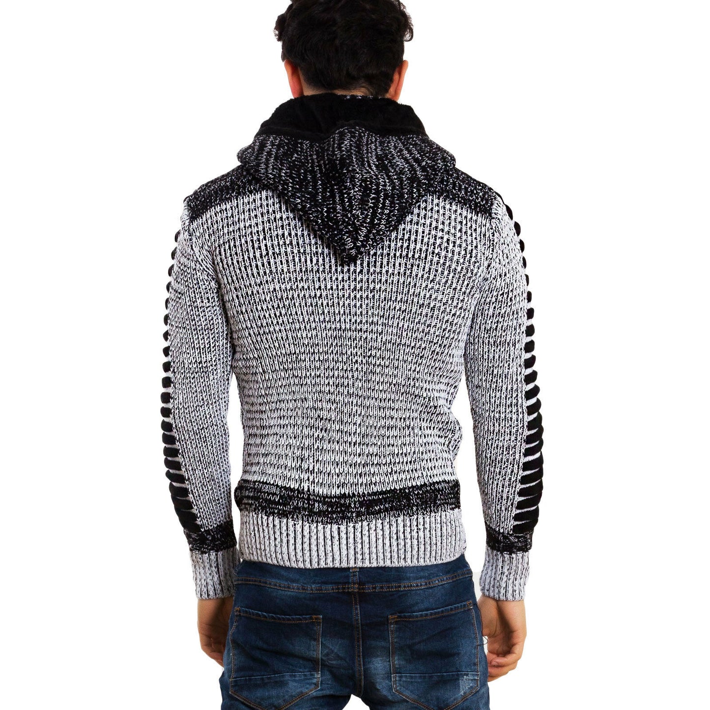 immagine-11-toocool-cardigan-uomo-cappuccio-ecopelliccia-b317