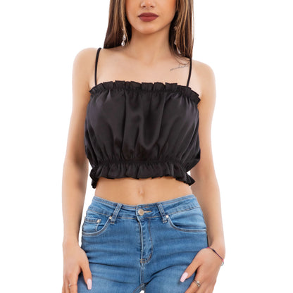 immagine-2-toocool-crop-top-donna-raso-arricciato-elegante-vb-1632