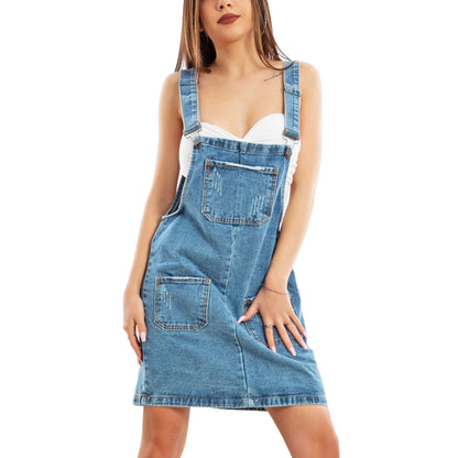 immagine-2-toocool-salopette-donna-mini-gonna-jeans-overall-denim-vi-6688