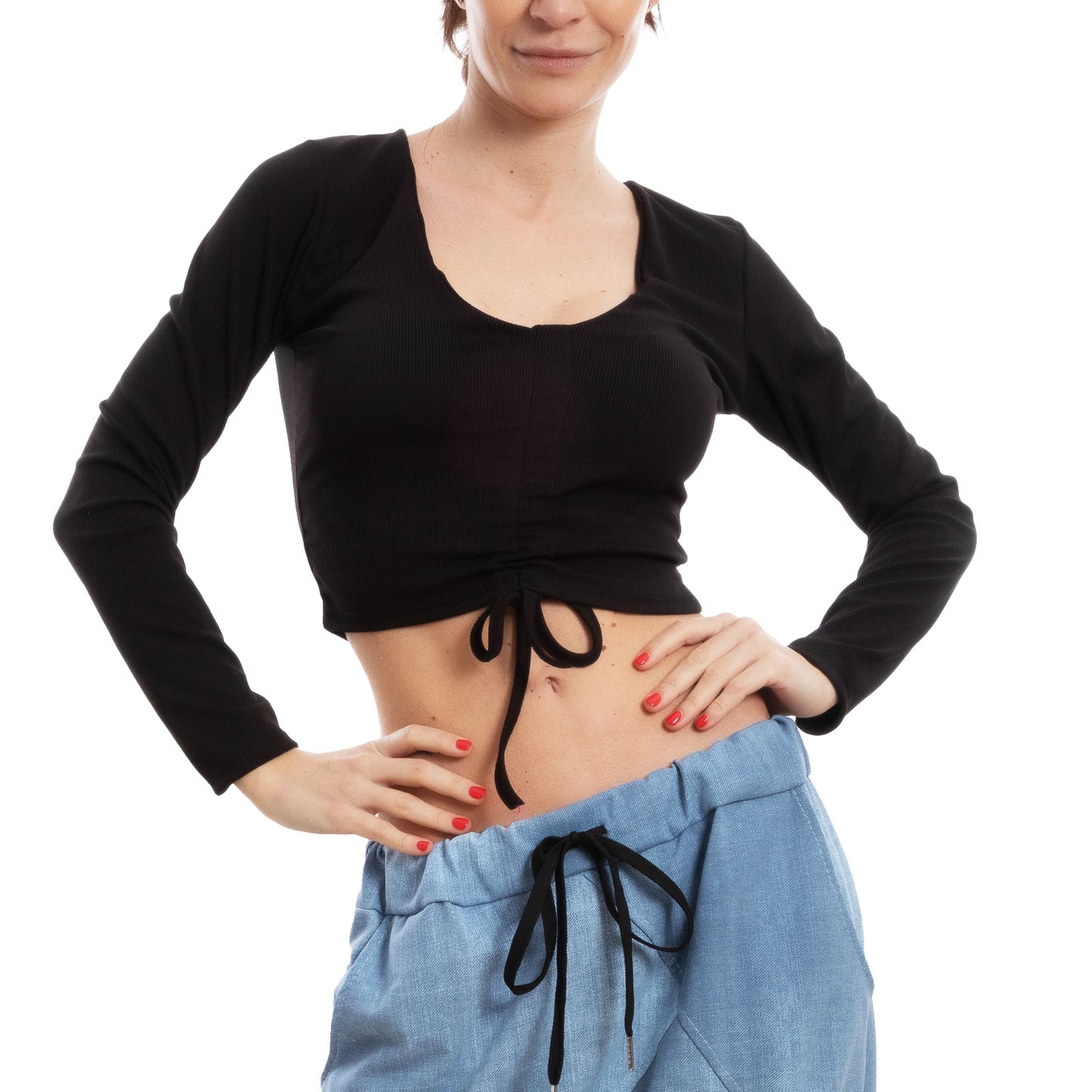 immagine-3-toocool-crop-top-a-costine-donna-maglietta-vi-6879