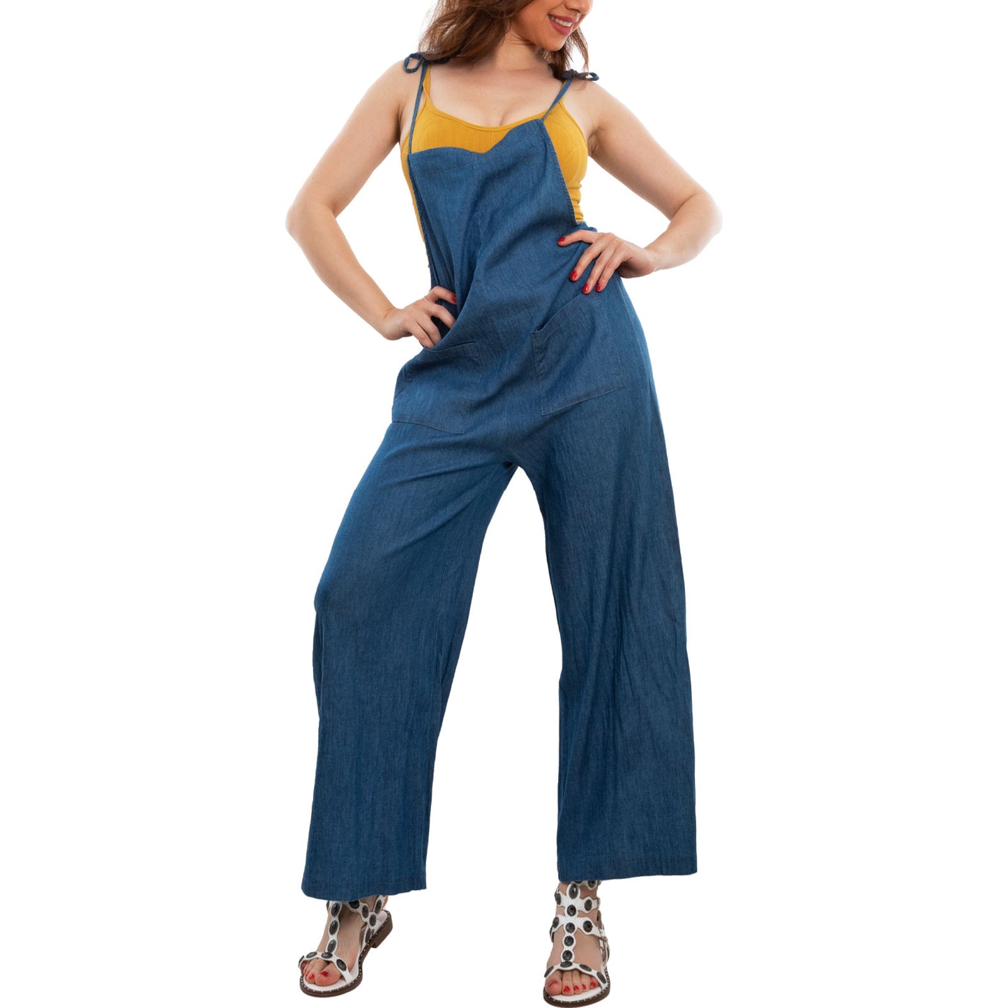 immagine-5-toocool-overall-jeans-pantaloni-palazzo-tuta-vb-3918