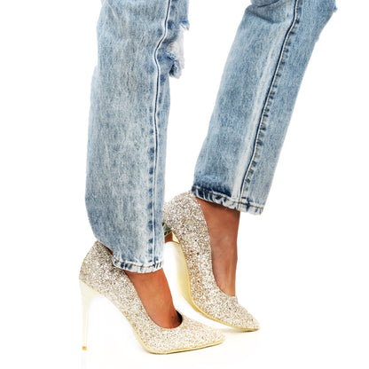 immagine-8-toocool-scarpe-donna-decolletes-decolte-tacchi-alti-punta-glitter-oro-toocool